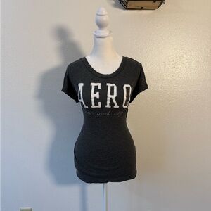 Y2K Aeropostale gray fitted tee